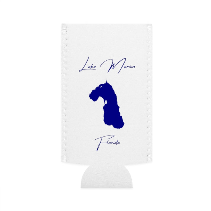 Florida  Lake  Marion  Slim  Can  Koozie  front  position  view  from  flat-front  white.webp