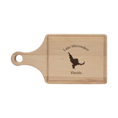 Florida  Lake  Miccosukee  Engraved  Cutting  Board  front  position  view  from  front  maple.webp