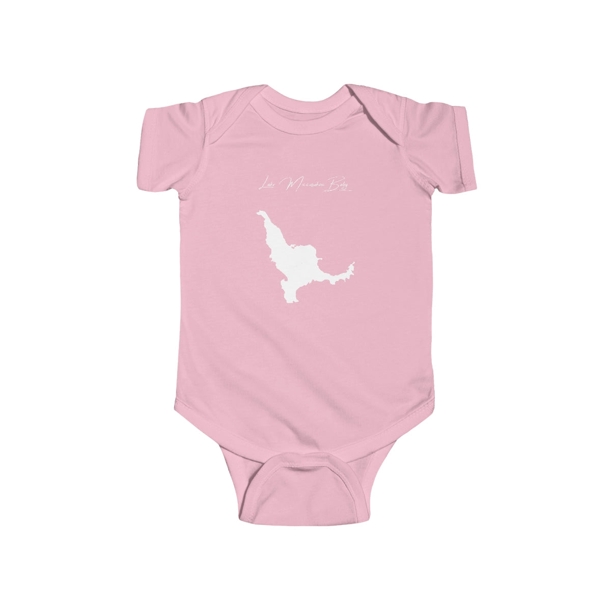 Florida  Lake  Miccosukee  Onesie  front  position  view  from  front  pink.webp