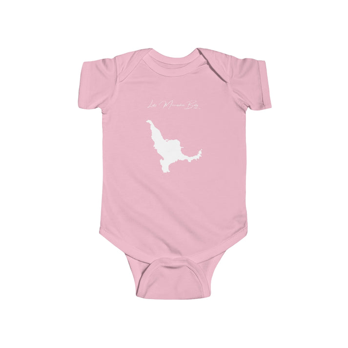 Florida  Lake  Miccosukee  Onesie  front  position  view  from  front  pink.webp