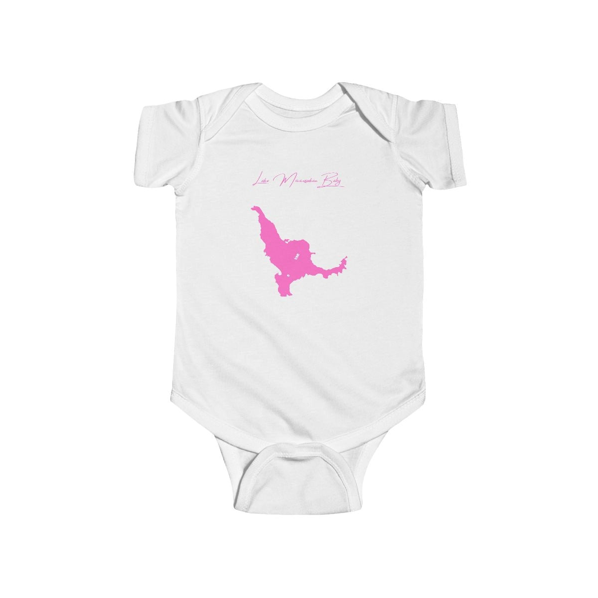 Florida  Lake  Miccosukee  Onesie  front  position  view  from  front  white.webp