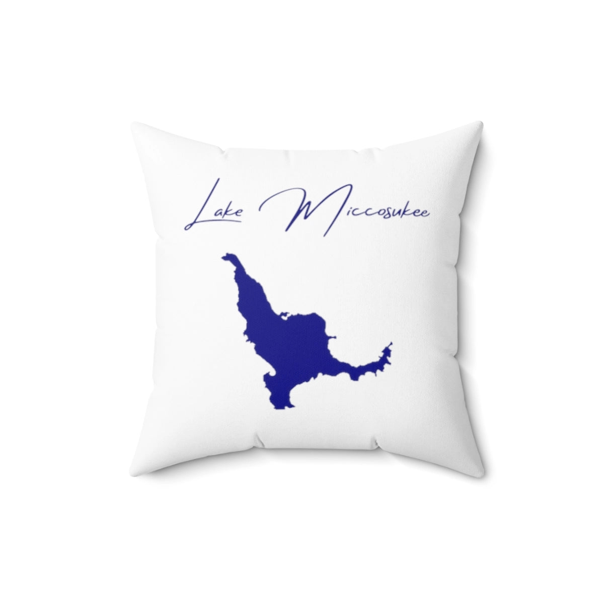 Florida  Lake  Miccosukee  Pillow  front  position  view  from  back  16  x  16.webp