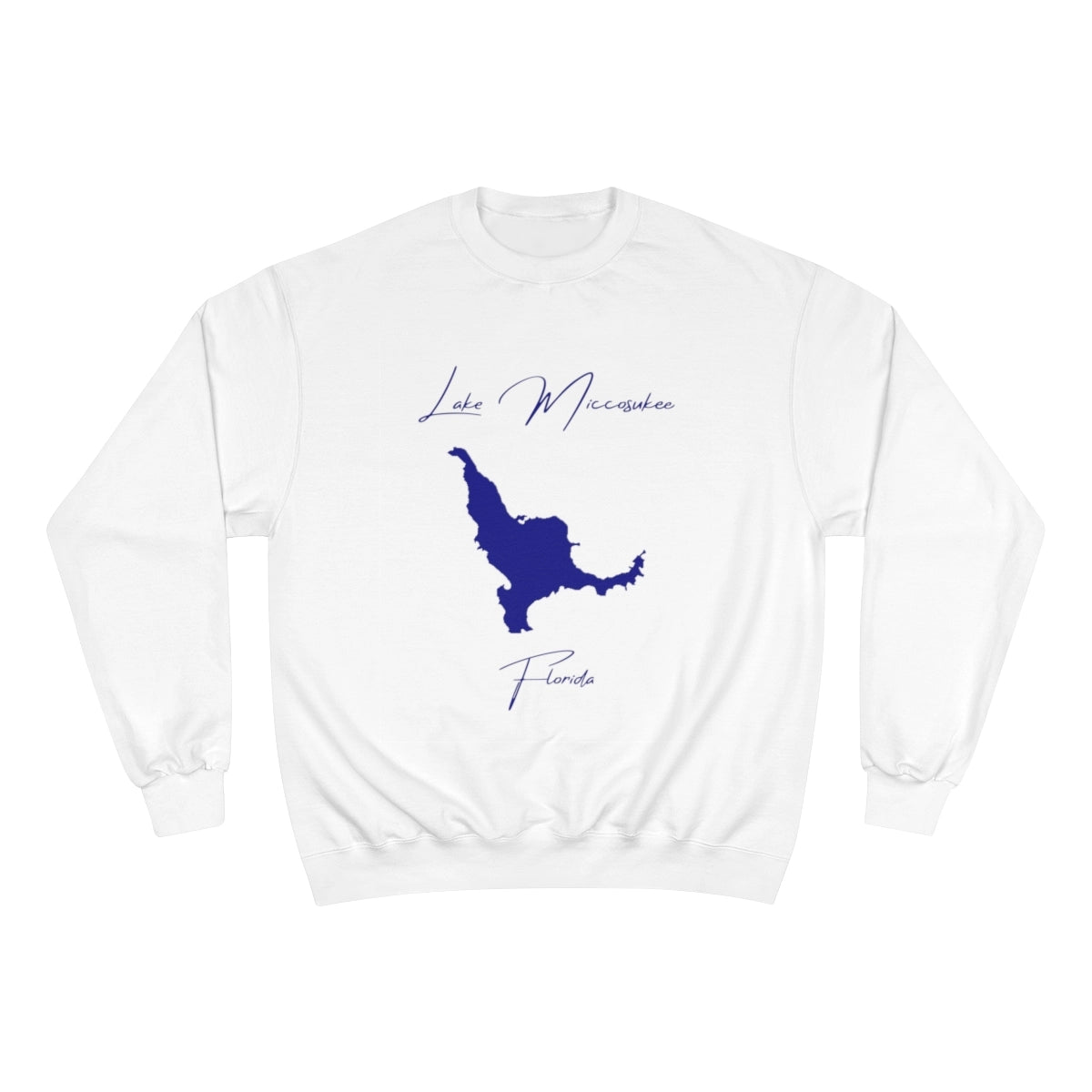Florida  Lake  Miccosukee  Sweatshirt  front  position  view  from  front  white.webp