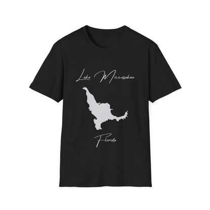 Florida  Lake  Miccosukee  T-shirt  front  position  view  from  front  black.webp