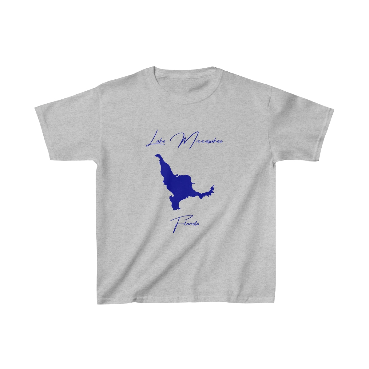 Florida  Lake  Miccosukee  Youth  T-shirt  front  position  view  from  front  sport  grey.webp