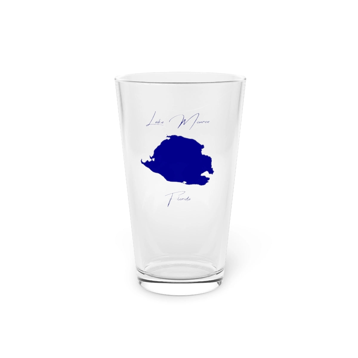 Florida  Lake  Monroe  16oz  Pint  Glass  front  position  view  from  front  16oz.webp