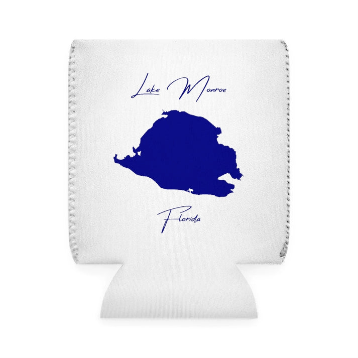 Florida  Lake  Monroe  Can  Koozie  front  position  view  from  front-1  white.webp