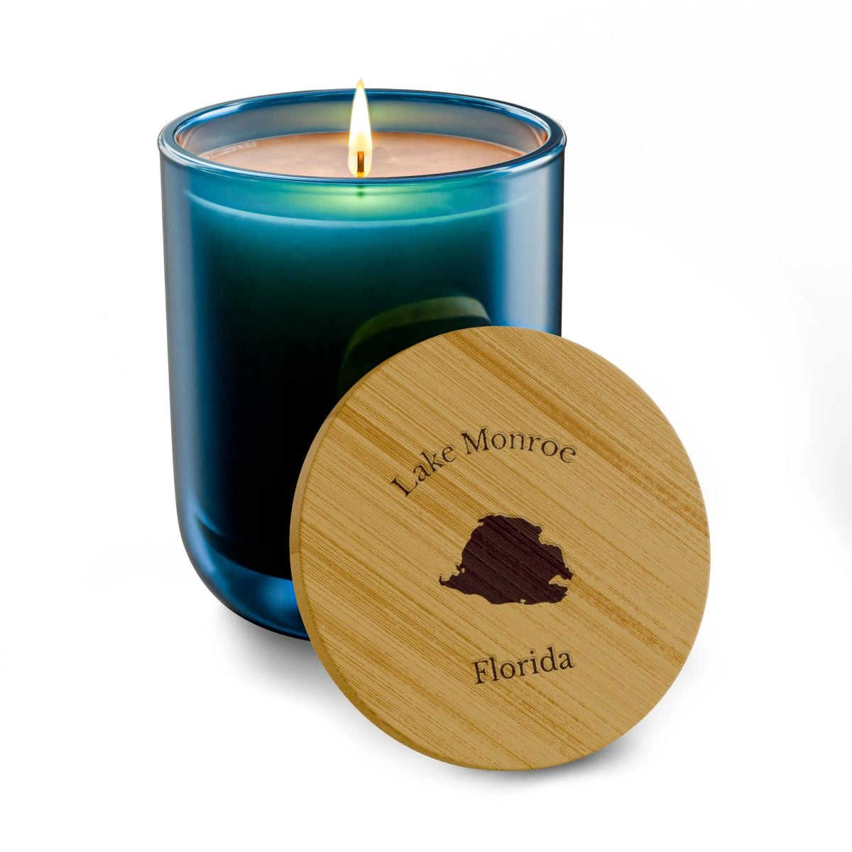 Florida  Lake  Monroe  Engraved  Candle  other  position  view  from  front  deep  pacific.webp