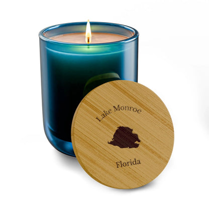 Florida  Lake  Monroe  Engraved  Candle  other  position  view  from  front  deep  pacific.webp