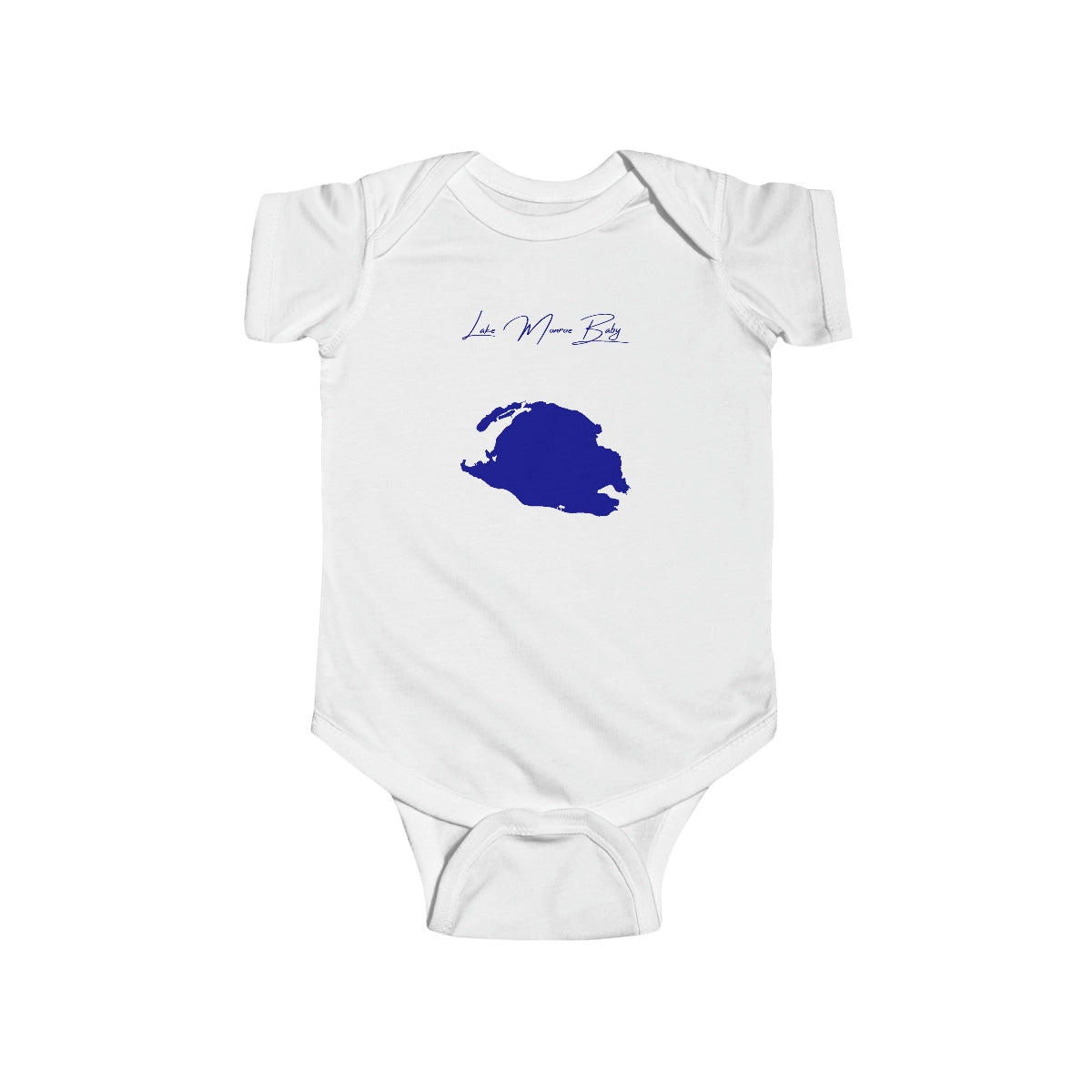 Florida  Lake  Monroe  Onesie  front  position  view  from  front  white.webp