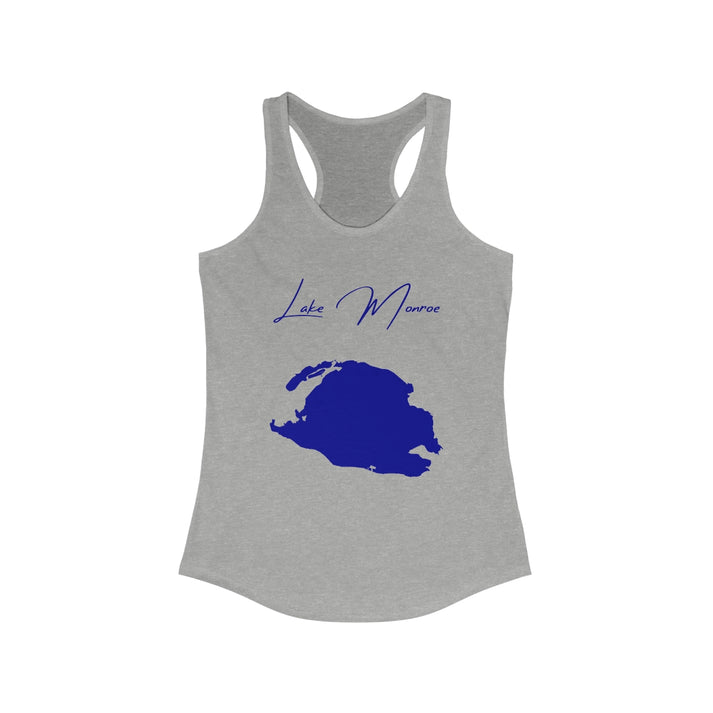 Florida  Lake  Monroe  Racerback-Tank  front  position  view  from  front  heather  grey.webp