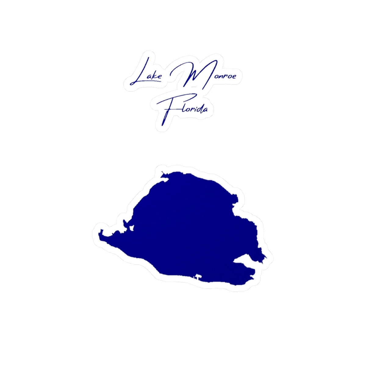 Florida  Lake  Monroe  Vinyl  Decal  other  position  view  from  front  4  x  6.webp