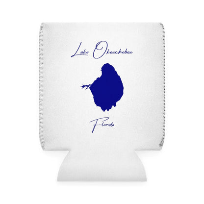 Florida  Lake  Okeechobee  Can  Koozie  front  position  view  from  front-1  white.webp