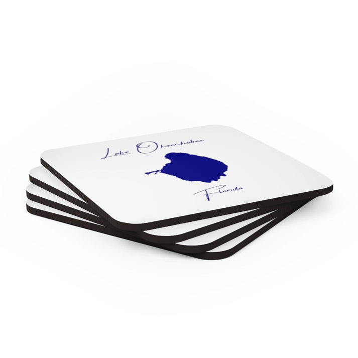 Florida  Lake  Okeechobee  Coaster  Set  front  position  view  from  stacked  3.75  x  3.75.webp