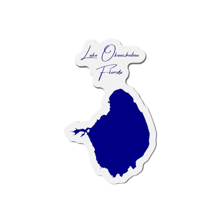 Florida  Lake  Okeechobee  Die  Cut  Magnet  front  position  view  from  front  4  x  4.webp