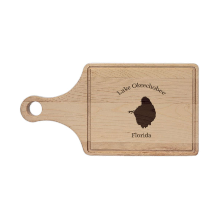 Florida  Lake  Okeechobee  Engraved  Cutting  Board  front  position  view  from  front  maple.webp