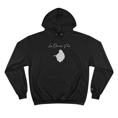 Florida  Lake  Okeechobee  Hoodie  front  position  view  from  front  black.webp