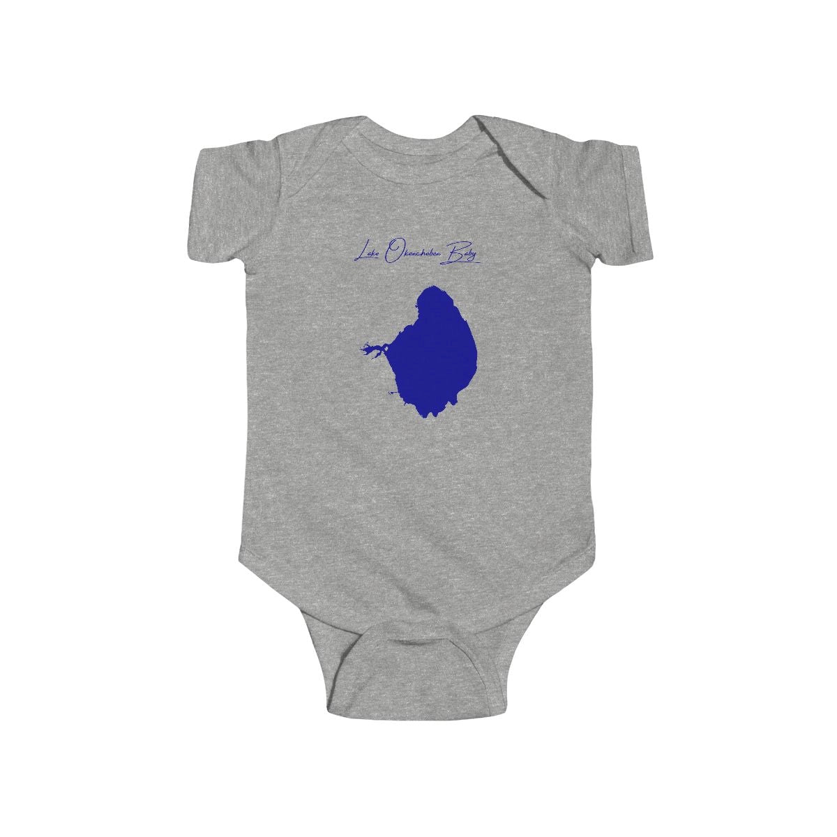 Florida  Lake  Okeechobee  Onesie  front  position  view  from  front  heather.webp