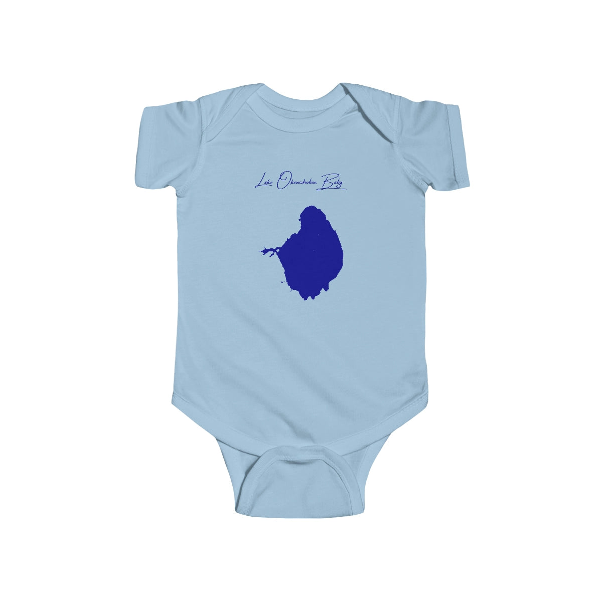 Florida  Lake  Okeechobee  Onesie  front  position  view  from  front  light  blue.webp