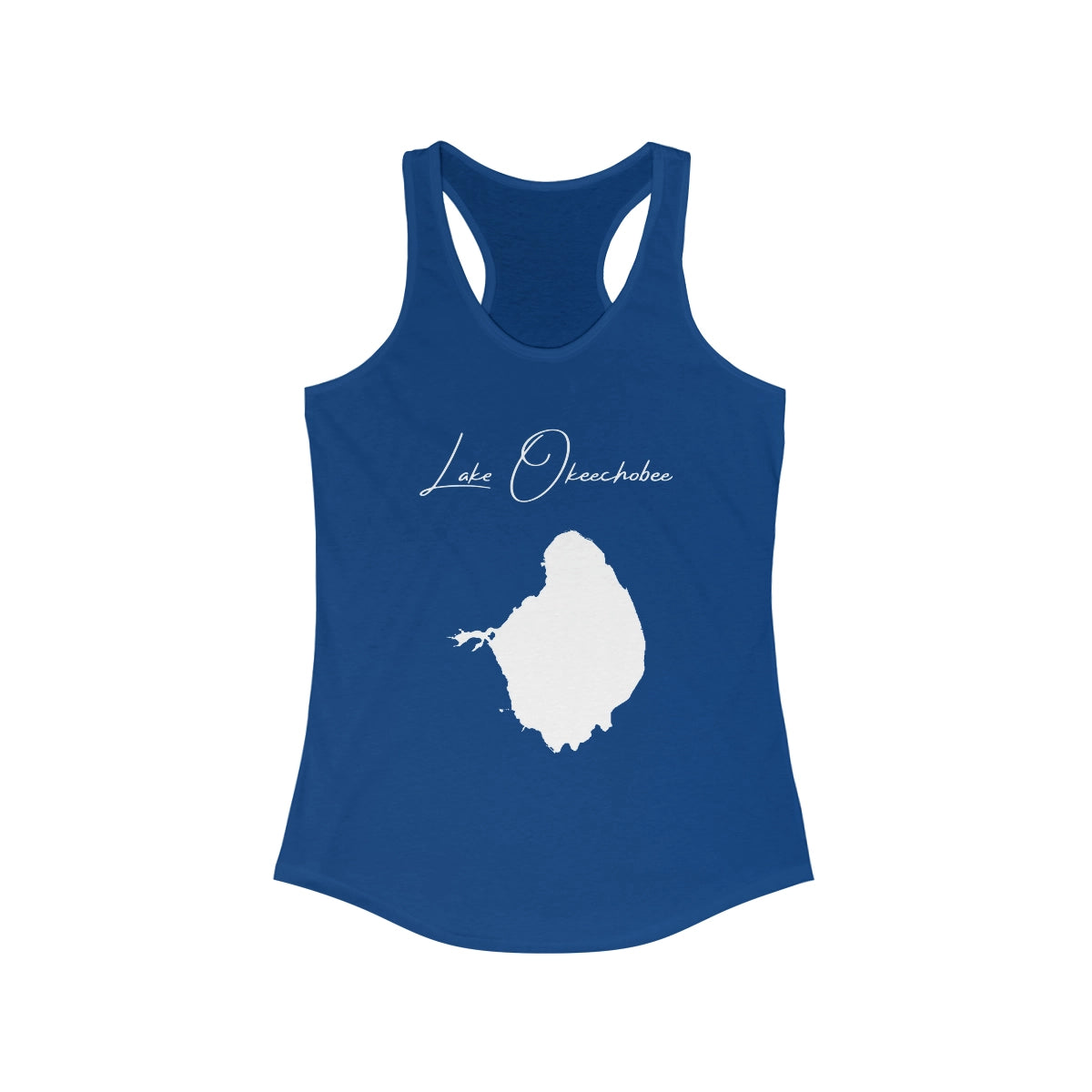 Florida  Lake  Okeechobee  Racerback-Tank  front  position  view  from  front  solid  royal.webp