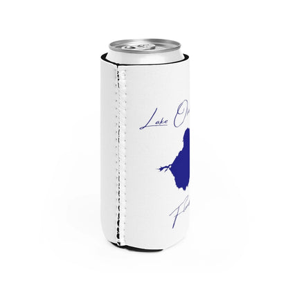 Florida  Lake  Okeechobee  Slim  Can  Koozie  all  position  view  from  right  white.webp