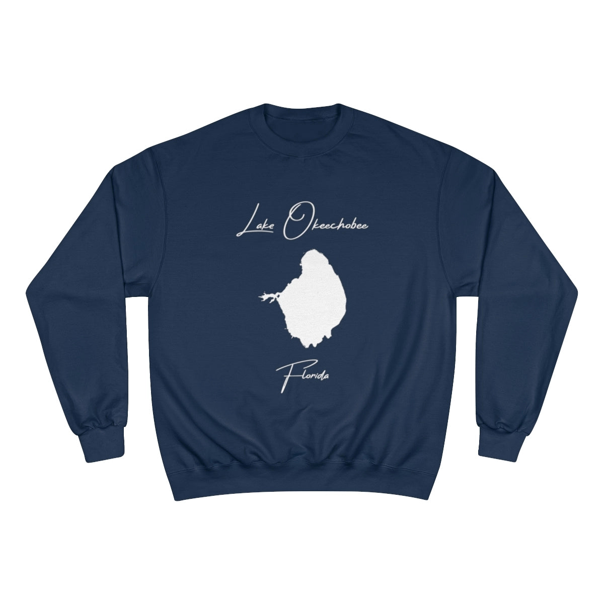 Florida  Lake  Okeechobee  Sweatshirt  front  position  view  from  front  navy.webp
