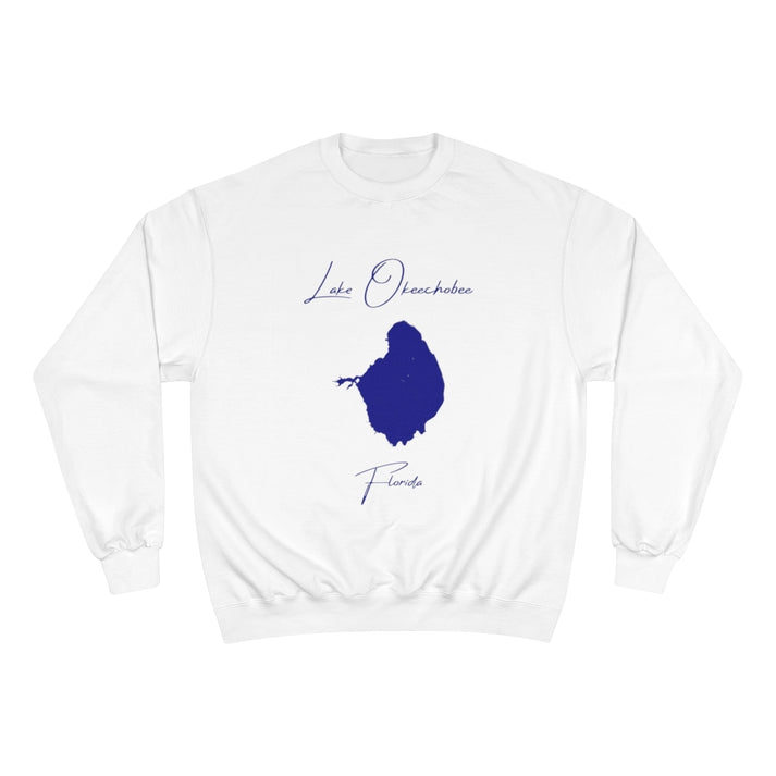 Florida  Lake  Okeechobee  Sweatshirt  front  position  view  from  front  white.webp