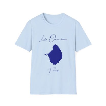 Florida  Lake  Okeechobee  T-shirt  front  position  view  from  front  light  blue.webp