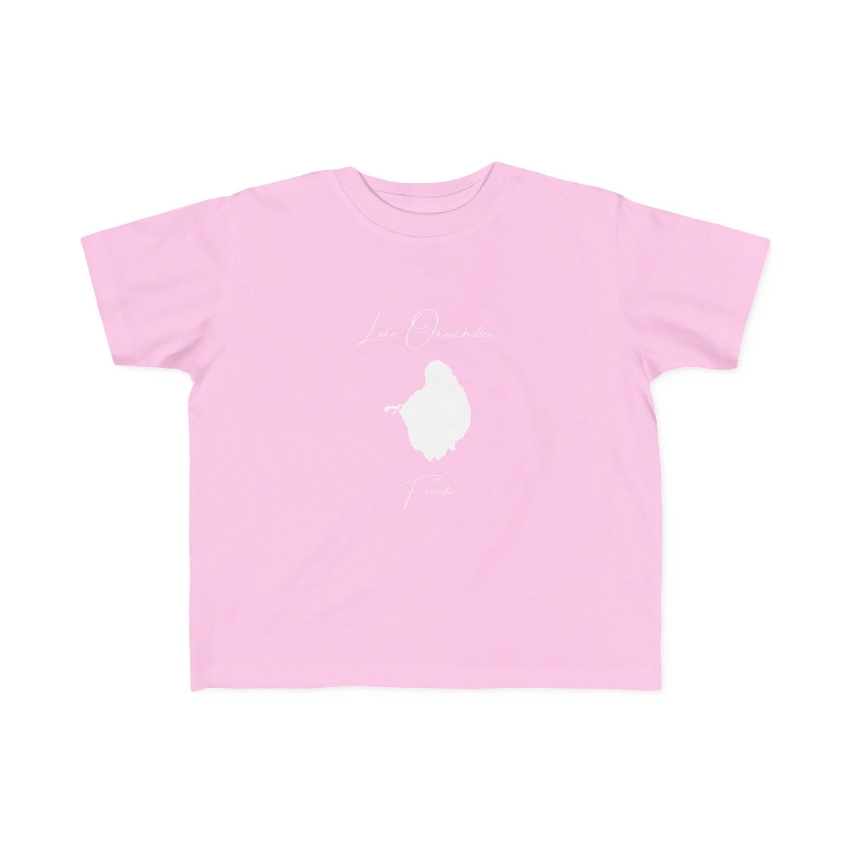 Florida  Lake  Okeechobee  Toddler  T-shirt  front  position  view  from  front  pink.webp