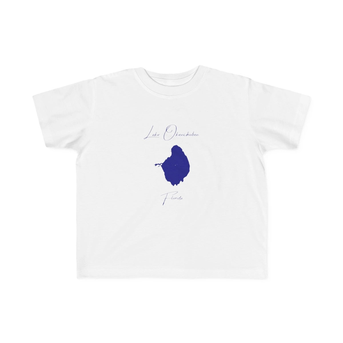Florida  Lake  Okeechobee  Toddler  T-shirt  front  position  view  from  front  white.webp