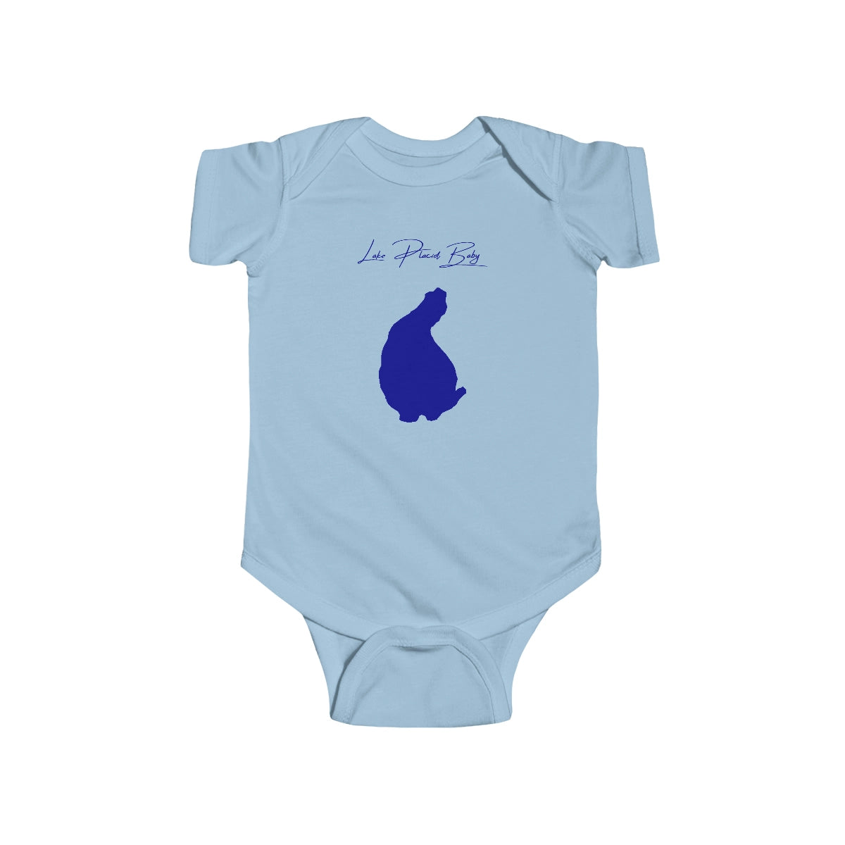 Florida  Lake  Placid  Onesie  front  position  view  from  front  light  blue.webp
