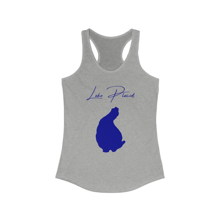 Florida  Lake  Placid  Racerback-Tank  front  position  view  from  front  heather  grey.webp