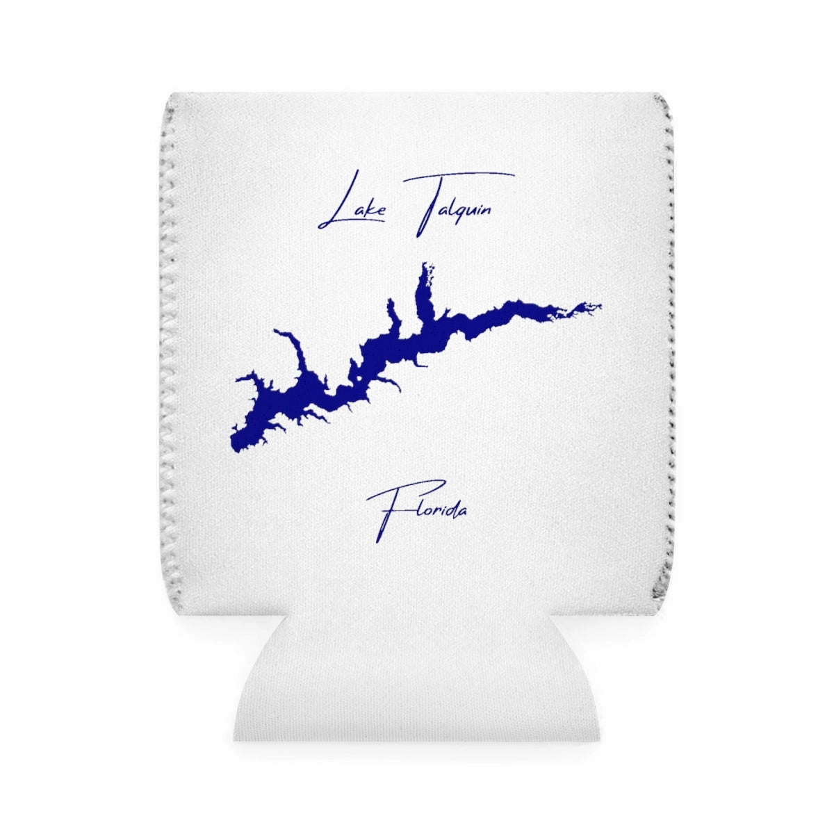 Florida  Lake  Talquin  Can  Koozie  front  position  view  from  front-1  white.webp