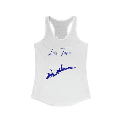 Florida  Lake  Talquin  Racerback-Tank  front  position  view  from  front  solid  white.webp