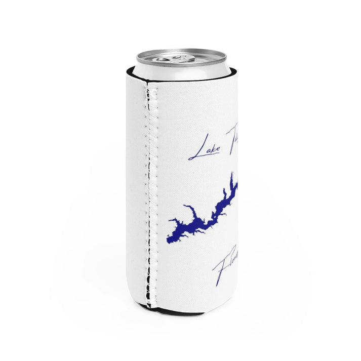 Florida  Lake  Talquin  Slim  Can  Koozie  all  position  view  from  right  white.webp