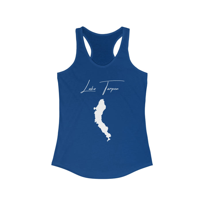 Florida  Lake  Tarpon  Racerback-Tank  front  position  view  from  front  solid  royal.webp