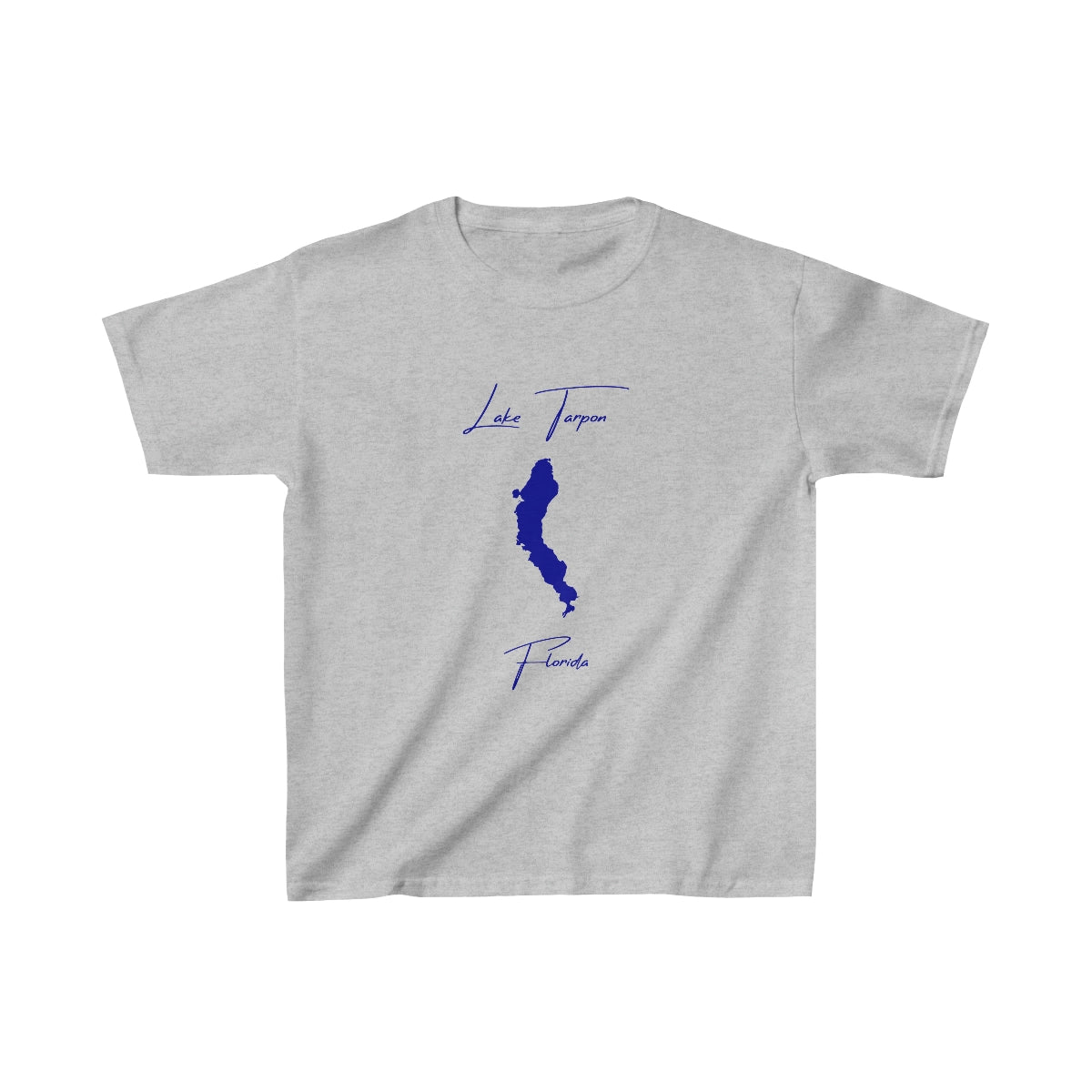 Florida  Lake  Tarpon  Youth  T-shirt  front  position  view  from  front  sport  grey.webp
