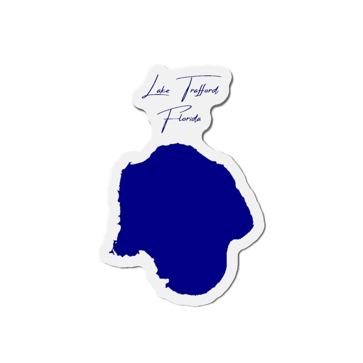 Florida  Lake  Trafford  Die  Cut  Magnet  front  position  view  from  front  4  x  4.webp