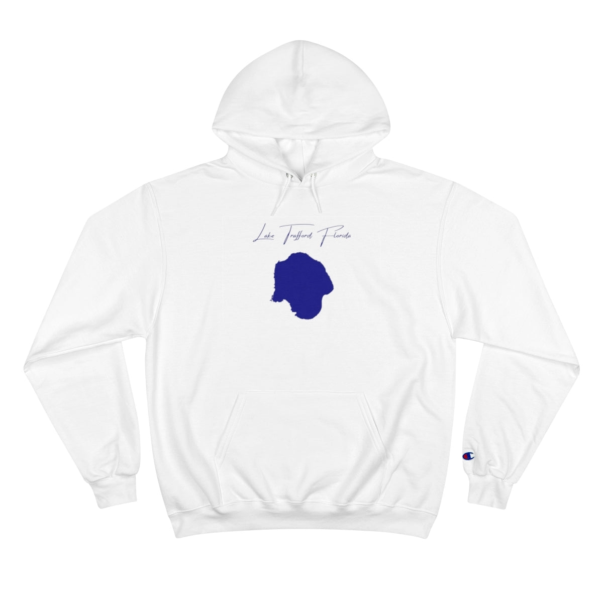 Florida  Lake  Trafford  Hoodie  front  position  view  from  front  white.webp