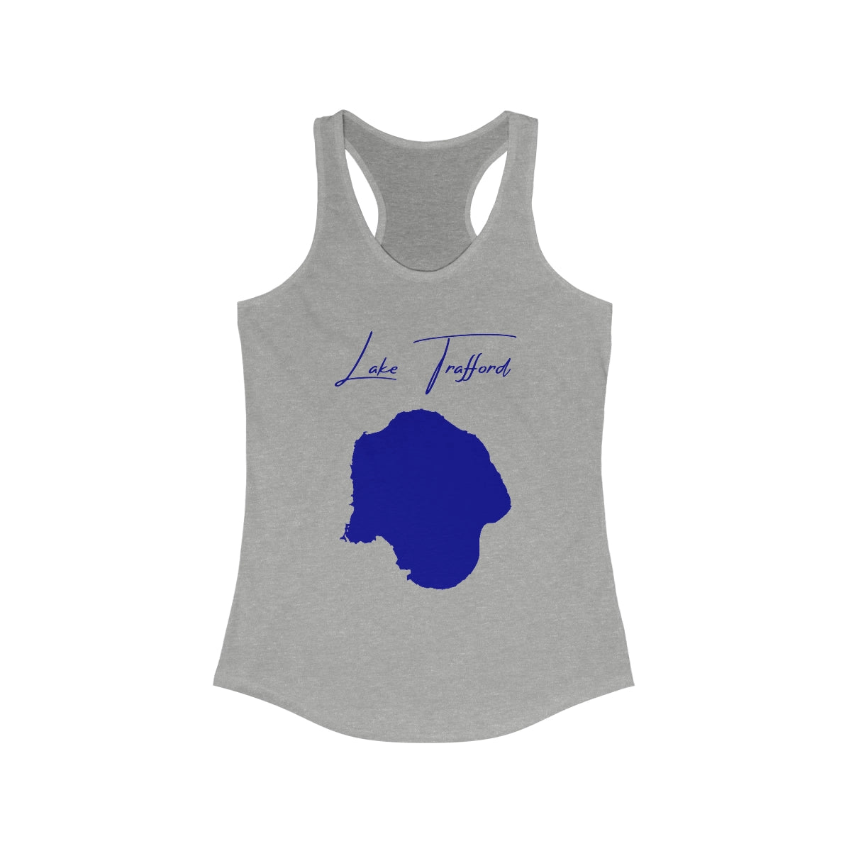Florida  Lake  Trafford  Racerback-Tank  front  position  view  from  front  heather  grey.webp
