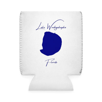 Florida  Lake  Weohyakapka  Can  Koozie  front  position  view  from  front-1  white.webp