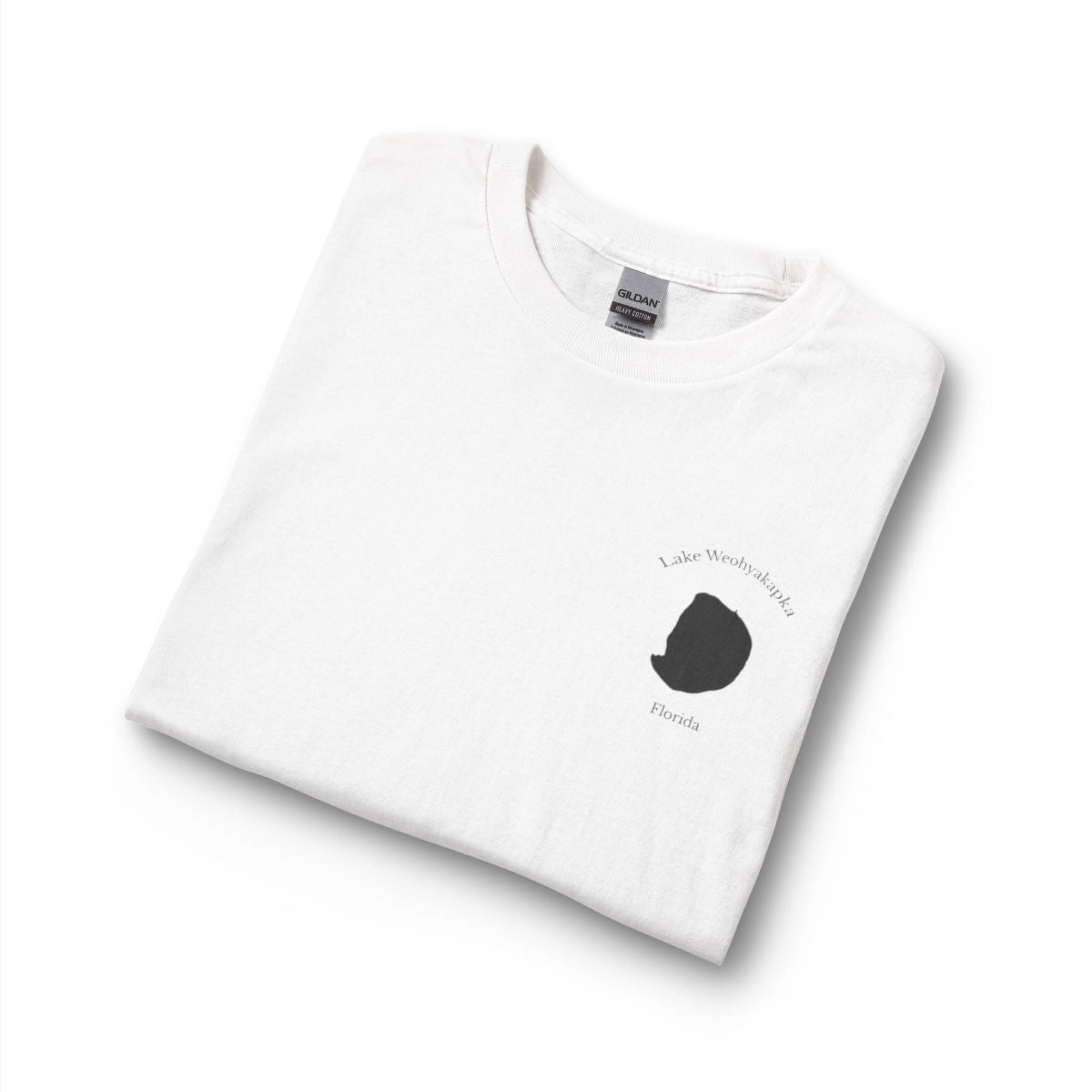 Florida  Lake  Weohyakapka  Long  Sleeve  Fishing  T-shirt  other  position  view  from  folded  white.webp