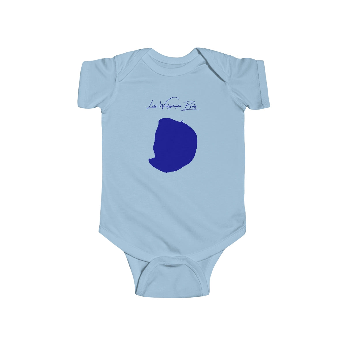 Florida  Lake  Weohyakapka  Onesie  front  position  view  from  front  light  blue.webp
