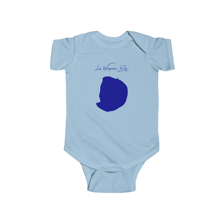 Florida  Lake  Weohyakapka  Onesie  front  position  view  from  front  light  blue.webp