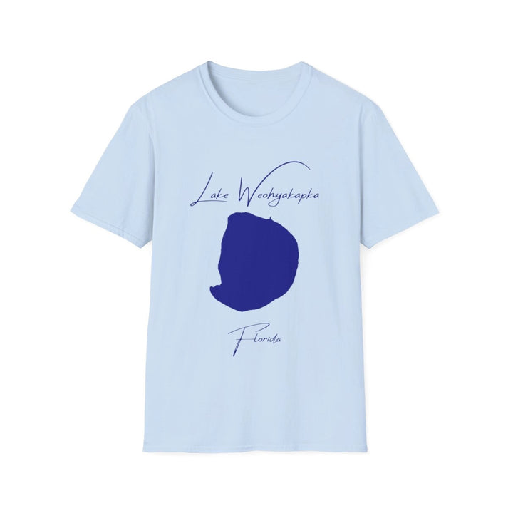 Florida  Lake  Weohyakapka  T-shirt  front  position  view  from  front  light  blue.webp