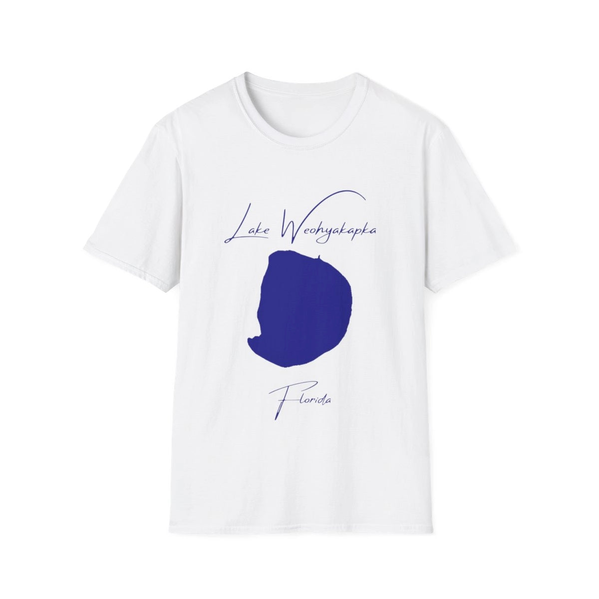 Florida  Lake  Weohyakapka  T-shirt  front  position  view  from  front  white.webp
