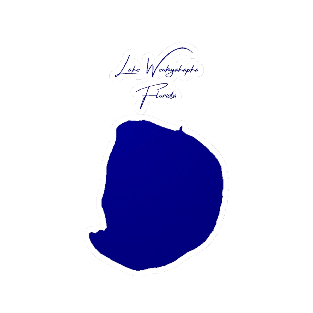 Florida  Lake  Weohyakapka  Vinyl  Decal  other  position  view  from  front  4  x  6.webp