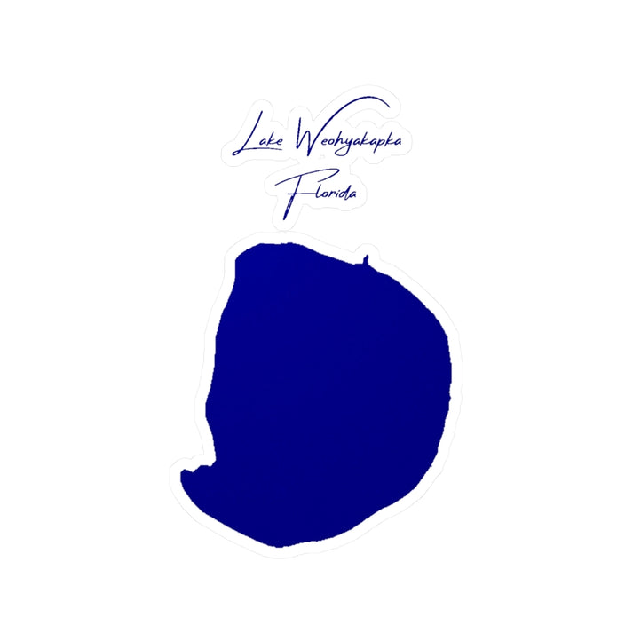 Florida  Lake  Weohyakapka  Vinyl  Decal  other  position  view  from  front  4  x  6.webp