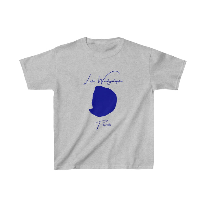 Florida  Lake  Weohyakapka  Youth  T-shirt  front  position  view  from  front  sport  grey.webp