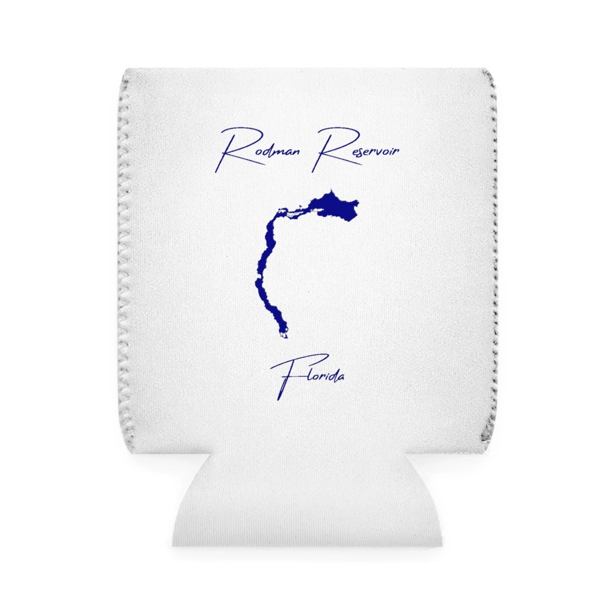 Florida  Rodman  Reservoir  Can  Koozie  front  position  view  from  front-1  white.webp
